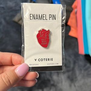 Figs Do it with Heart Pin